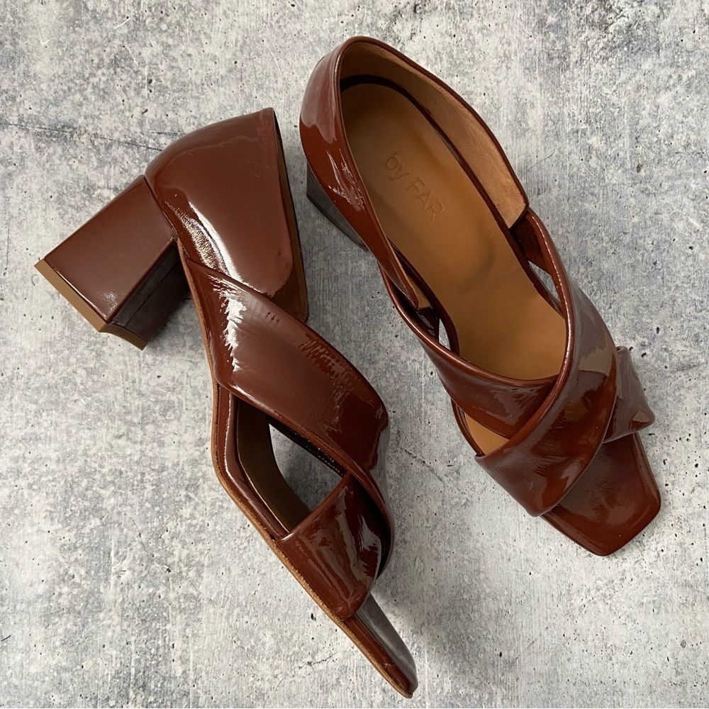 By Far Marina Crisscross Heels 40 10